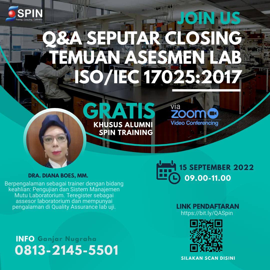 Training Seputar Closing Temuan Asesmen Lab ISO 17025 2017