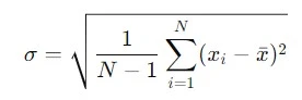 Rumus simpangan baku