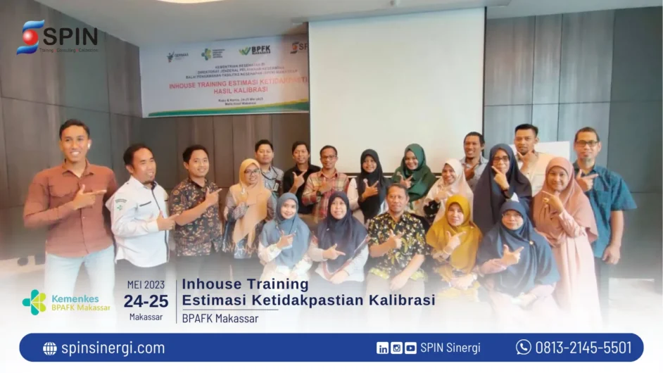 Inhouse Training Estimasi Ketidakpastian Kalibrasi - BPAFK Makassar