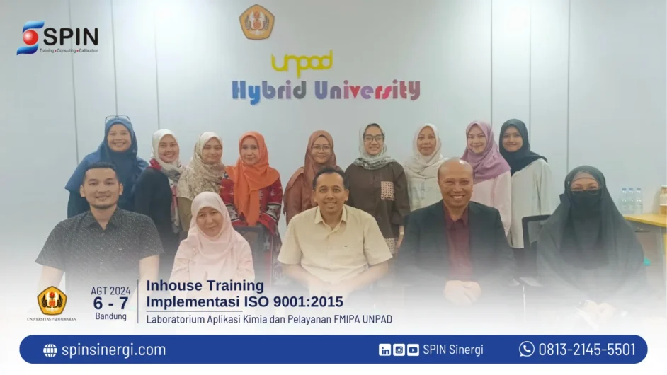 Inhouse Training Implementasi ISO 9001 - Laboratorium Aplikasi Kimia dan Pelayanan FMIPA UNPAD