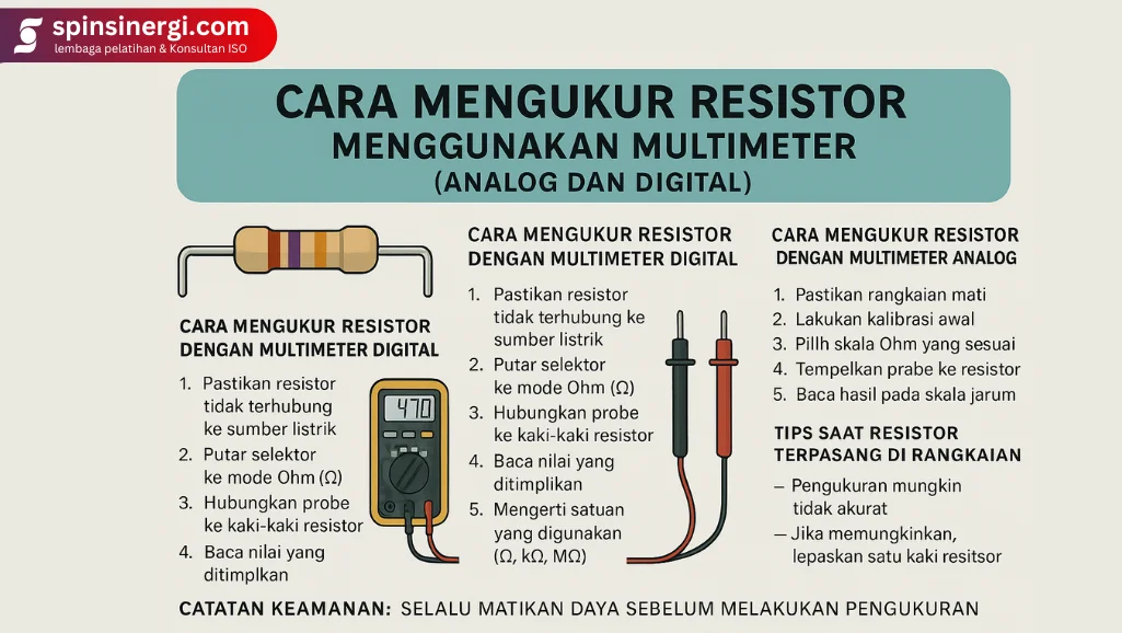 Cara Mengukur Resistor Menggunakan Multimeter