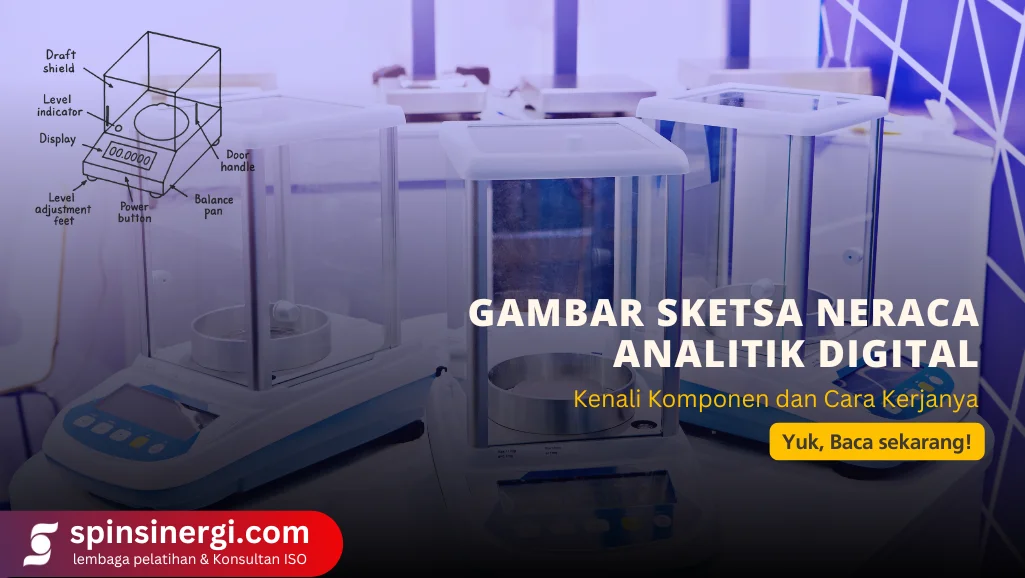 Gambar Sketsa Neraca Analitik Digital Kenali Komponen dan Cara Kerjanya