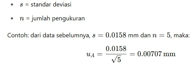 contoh soal standar deviasi