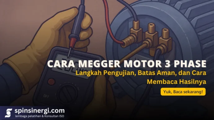 Cara Megger Motor 3 Phase Langkah Pengujian, Batas Aman, dan Cara Membaca Hasilnya